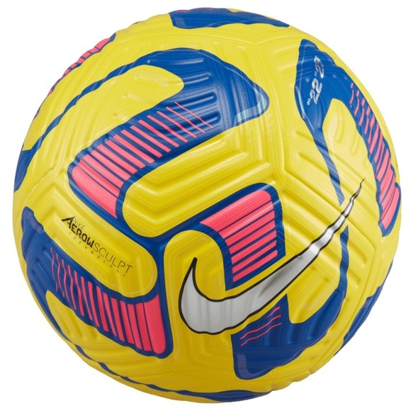 Nike FA22 Flight Soccer Ball - Yellow-Blue DN3595-720 NWT Adult size 5 - Picture 1 of 2